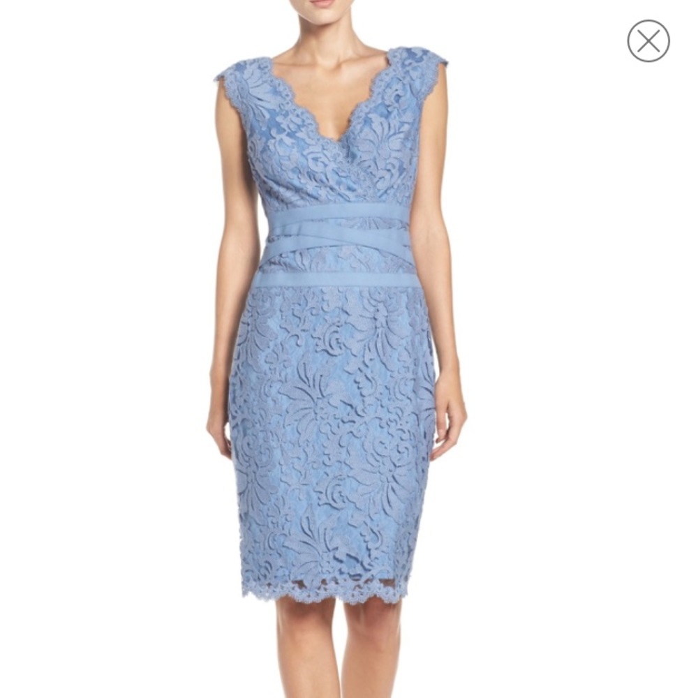 Tadashi Shoji Embroidered Lace Sheath Dress
